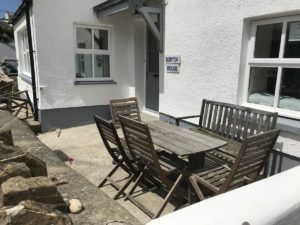 Burton House front patio